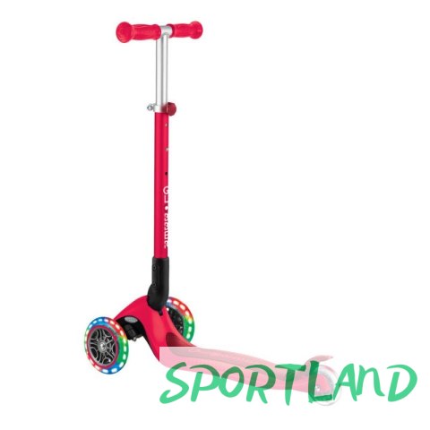 Hulajnoga 3-kołowa Globber Primo Foldable Lights 432-102-2 New Red N/A