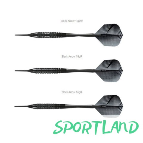 Rzutki Harrows Black Arrow Softip HS-TNK-000013120 14 gK Rzutki Harrows Black Arrow Softip HS-TNK-000013120 14 gK