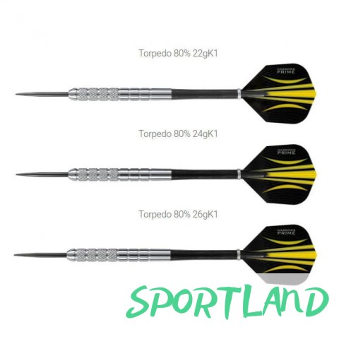 Rzutki Harrows Torpedo 80% Steeltip HS-TNK-000013163 27 gK2 Rzutki Harrows Torpedo 80% Steeltip HS-TNK-000013163 27 gK2