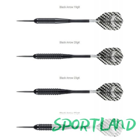 Rzutki Harrows Black Arrow Steeltip HS-TNK-000013143 25 gK Rzutki Harrows Black Arrow Steeltip HS-TNK-000013143 25 gK