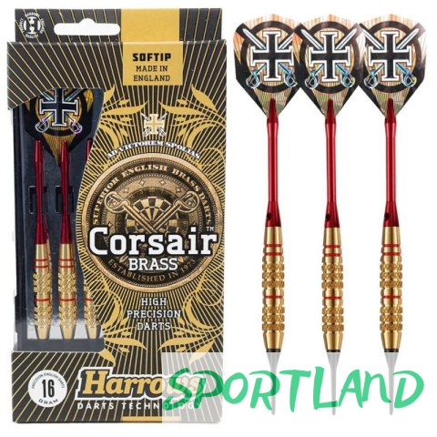 Rzutki Harrows CORSAIR Softip HS-TNK-000013394 16 gK2 Rzutki Harrows CORSAIR Softip HS-TNK-000013394 16 gK2