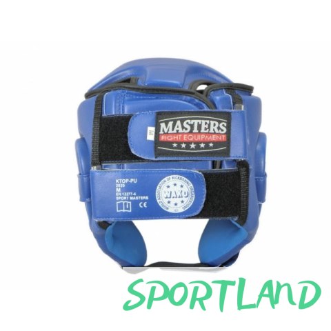 Kask bokserski Masters Ktop-Pu Wako Approved M 02251-02M czerwony+XL