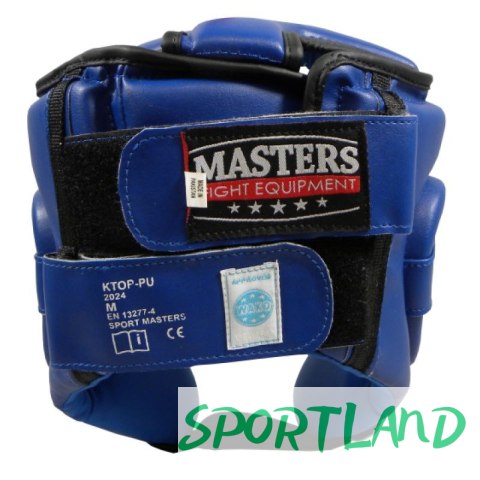 Kask bokserski Masters Ktop-Pu Wako Approved M 02251-02M niebieski+XL Kask bokserski Masters Ktop-Pu Wako Approved M 02251-02M niebieski+XL