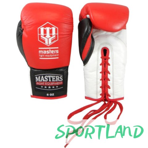 Rękawice bokserskie Masters RBT-600 01600-0802 czerwono-biało-czarny+10 oz Rękawice bokserskie Masters RBT-600 01600-0802 czerwono-biało-czarny+10 oz