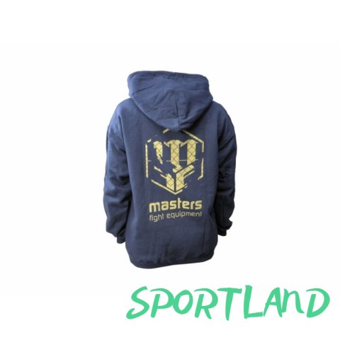 Bluza Masters z kapturem M BS-MFE 06855-M1208 granatowa ze złotym nadrukiem+L Bluza Masters z kapturem M BS-MFE 06855-M1208 granatowa ze złotym nadrukiem+L