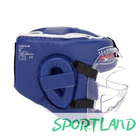 Kask bokserski Masters z maską KSSPU-M (WAKO APPROVED) 02119891-M02 czerwony+S Kask bokserski Masters z maską KSSPU-M (WAKO APPROVED) 02119891-M02 czerwony+S