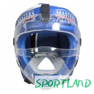 Kask bokserski Masters z maską KSSPU-M (WAKO APPROVED) 02119891-M02 niebieski+S