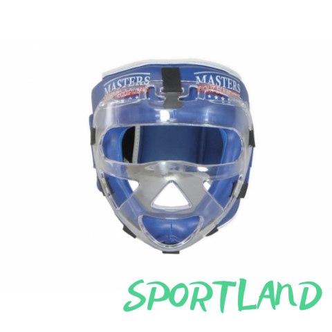 Kask bokserski Masters z maską KSSPU-M (WAKO APPROVED) 02119891-M02 niebieski+S Kask bokserski Masters z maską KSSPU-M (WAKO APPROVED) 02119891-M02 niebieski+S