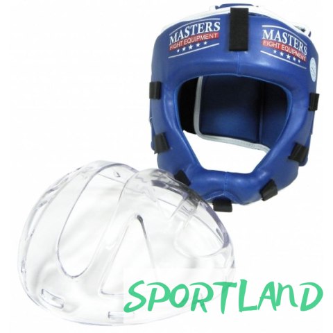 Kask bokserski Masters z maską KSSPU-M (WAKO APPROVED) 02119891-M02 niebieski+S Kask bokserski Masters z maską KSSPU-M (WAKO APPROVED) 02119891-M02 niebieski+S