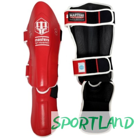 Nagolenniki Masters NS-30 (WAKO APPROVED) 1115111-M02 czerwony+M Nagolenniki Masters NS-30 (WAKO APPROVED) 1115111-M02 czerwony+M