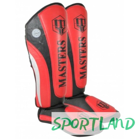 Nagolenniki Masters NS-PU-FT (WAKO APPROVED) 119111-02M czerwony+XS Nagolenniki Masters NS-PU-FT (WAKO APPROVED) 119111-02M czerwony+XS