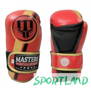 Rękawice otwarte ROSM-MASTERS (WAKO APPROVED) 01559-02M czerwony+L