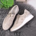 Sneakersy na koturnie Rieker W N4327-80 beżowe 39