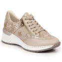 Sneakersy na koturnie Rieker W N4327-80 beżowe 39