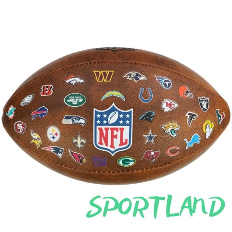 Piłka Wilson NFL Official Throwback 32 Team Logo Ball WTF1758XBNF32 9 Piłka Wilson NFL Official Throwback 32 Team Logo Ball WTF1758XBNF32 9