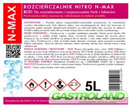 Rozcieńczalnik rozpuszczalnik NITRO RC-01 N-MAX 5L