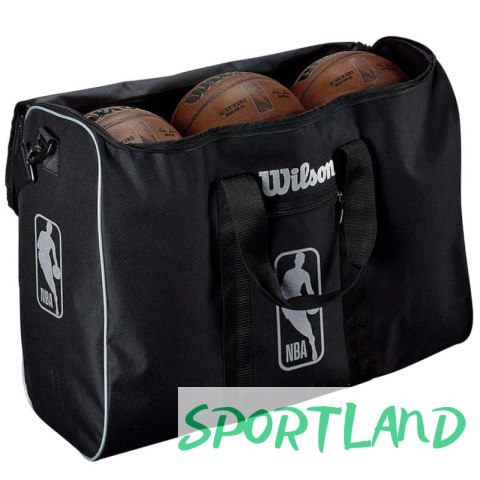 Torba Wilson NBA Authentic 6 Ball Bag WTBA70000 One size Torba Wilson NBA Authentic 6 Ball Bag WTBA70000 One size