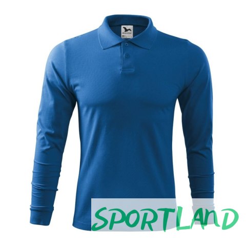 Koszulka polo Malfini Single J. LS M MLI-21114 lazurowy S Koszulka polo Malfini Single J. LS M MLI-21114 lazurowy S