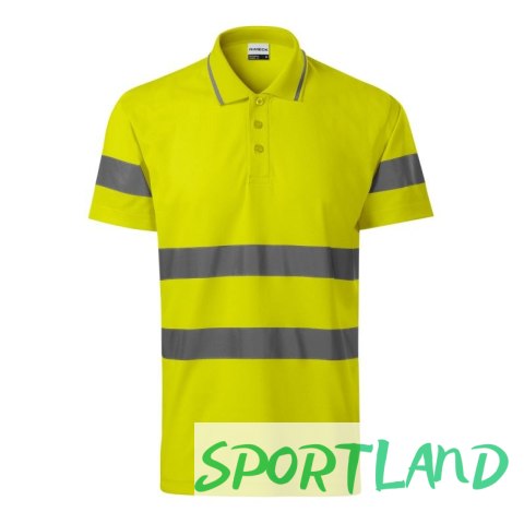 Koszulka polo Rimeck HV Runway M MLI-2V997 fluorescencyjny żółty XL Koszulka polo Rimeck HV Runway M MLI-2V997 fluorescencyjny żółty XL
