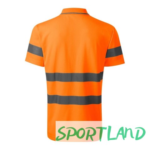 Koszulka polo Rimeck HV Runway M MLI-2V998 fluorescencyjny pomarańczowy 2XL Koszulka polo Rimeck HV Runway M MLI-2V998 fluorescencyjny pomarańczowy 2XL