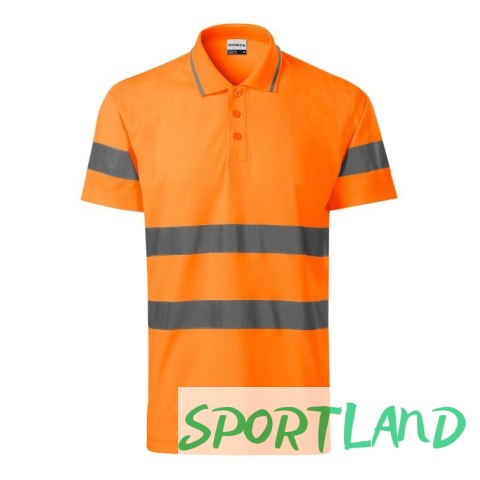 Koszulka polo Rimeck HV Runway M MLI-2V998 fluorescencyjny pomarańczowy 2XL Koszulka polo Rimeck HV Runway M MLI-2V998 fluorescencyjny pomarańczowy 2XL