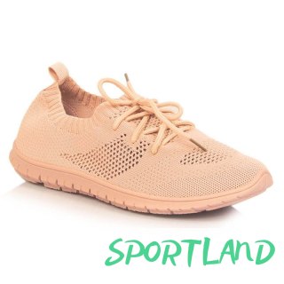 Buty sportowe ażurowe News W EVE211D pudrowy róż 38