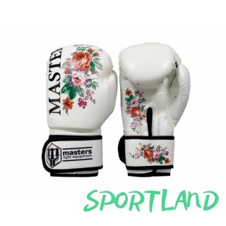 Rękawice bokserskie MASTERS RPU-FLOWER biały+10 oz