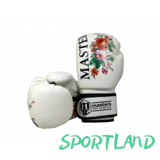 Rękawice bokserskie MASTERS RPU-FLOWER różowy+10 oz