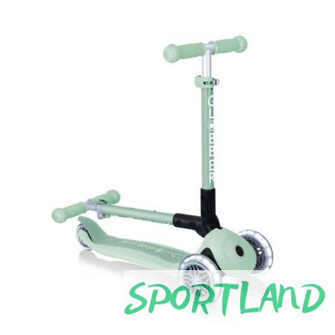 Hulajnoga 3-kołowa Globber Foldable Lights ECOlogic Pistachio Jr 692-505 N/A Hulajnoga 3-kołowa Globber Foldable Lights ECOlogic Pistachio Jr 692-505 N/A