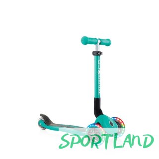 Hulajnoga 3-kołowa Globber Foldable Lights Emerald Green Jr 437-107 N/A