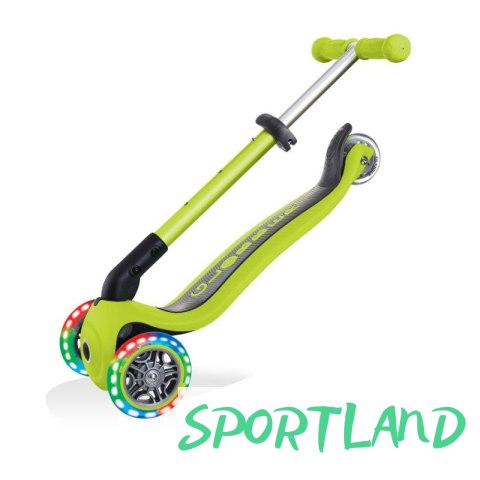 Hulajnoga 3-kołowa Globber Foldable Lights Lime Green Jr 437-106 N/A