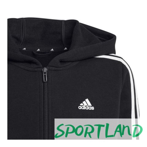 Bluza adidas 3 Stripes FL Full-Zip Hoody Jr HR6331 140 cm Bluza adidas 3 Stripes FL Full-Zip Hoody Jr HR6331 140 cm