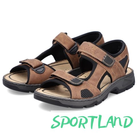 Sandały na rzepy Rieker M 26156-25 RKR447B 42 Sandały na rzepy Rieker M 26156-25 RKR447B 42