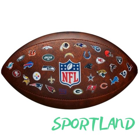 Piłka Wilson NFL JR Throwback FB 32 Team Logo Ball WTF1534XBNFL 7 Piłka Wilson NFL JR Throwback FB 32 Team Logo Ball WTF1534XBNFL 7
