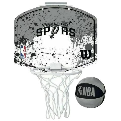 Tablica do koszykówki Wilson NBA Team San Antonio Spurs Mini Hoop WTBA1302SAN One size Tablica do koszykówki Wilson NBA Team San Antonio Spurs Mini Hoop WTBA1302SAN One size