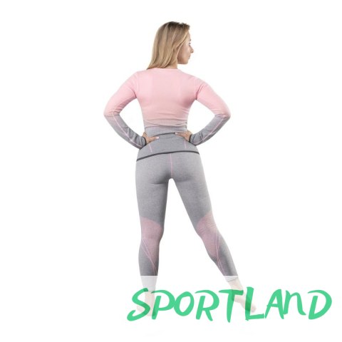 Bielizna termoaktywna Spokey Flora Set Lady Termo SM VT W 6114300000 szaro-różowa S/M