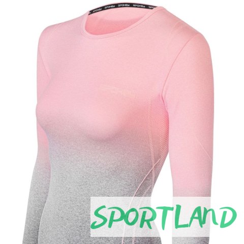 Bielizna termoaktywna Spokey Flora Set Lady Termo SM VT W 6114300000 szaro-różowa S/M