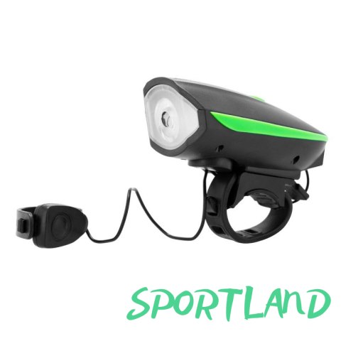 Lampka rowerowa z klaksonem Spokey Raini SPK-942714 N/A