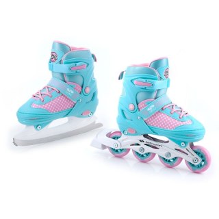 Rolki regulowane SMJ sport 2w1 Jr Lili 30-33