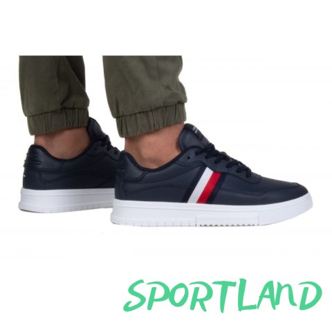 Buty Tommy Hilfiger Supercup Leather Stripes M FM0FM04824 DW5 43 Buty Tommy Hilfiger Supercup Leather Stripes M FM0FM04824 DW5 43