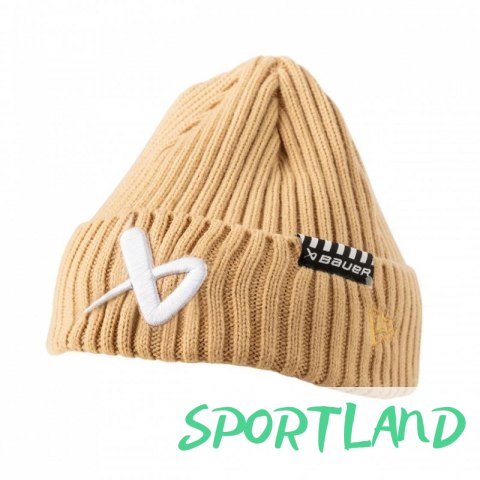 Czapka zimowa Bauer NE Fisherman Beanie 1062308 jasny brąz