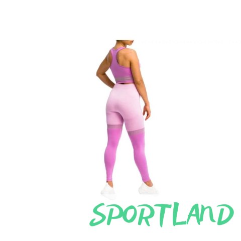 Legginsy GymHero Leggins Stripes W MAUVE S Legginsy GymHero Leggins Stripes W MAUVE S