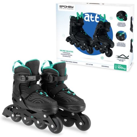 Rolki Spokey Matty SPK-943453 roz. 35-38 GN 35-38 Rolki Spokey Matty SPK-943453 roz. 35-38 GN 35-38