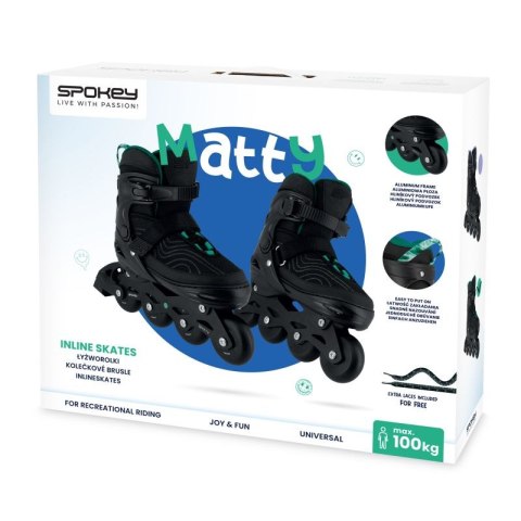 Rolki Spokey Matty SPK-943453 roz. 35-38 GN 35-38 Rolki Spokey Matty SPK-943453 roz. 35-38 GN 35-38