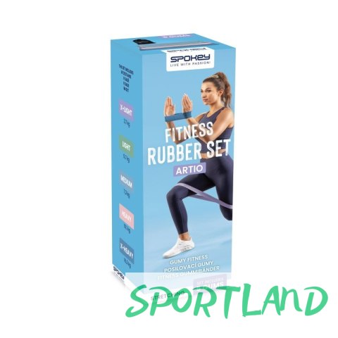 Zestaw gum fitness Spokey Artio SPK-943648 60x5cm Zestaw gum fitness Spokey Artio SPK-943648 60x5cm
