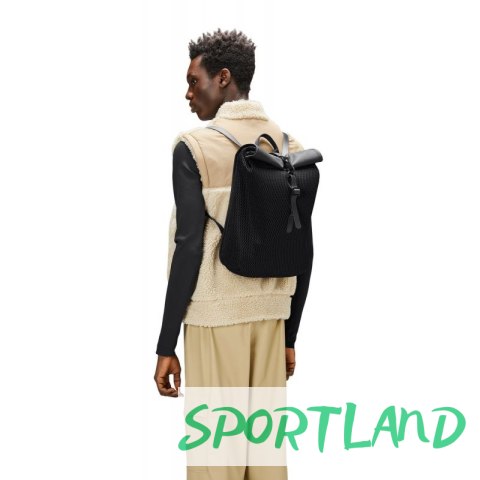 Plecak Rains Rolltop Rusksack Mesh Mini Black W3 13350 01 uniwersalny Plecak Rains Rolltop Rusksack Mesh Mini Black W3 13350 01 uniwersalny