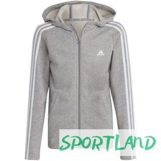 Bluza adidas Essentials 3-Stripes Full-Zip Hoodie Jr IC3635 140cm