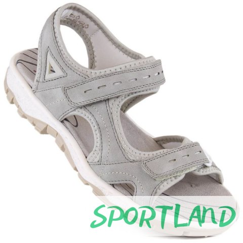 Komfortowe sandały Rieker W RKR674 szare 40 Komfortowe sandały Rieker W RKR674 szare 40