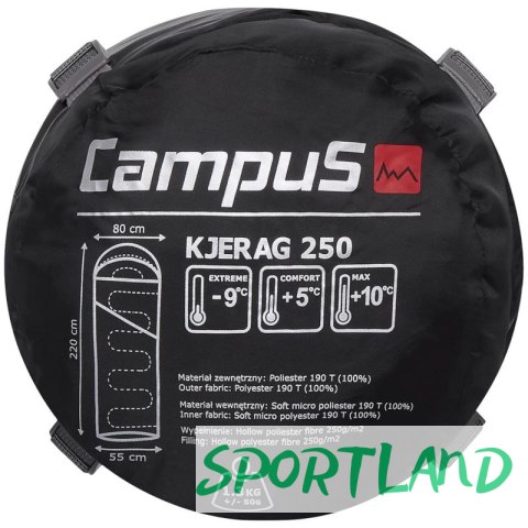 Śpiwór Campus Kjerag 250 Right Sleeping Bag CUP702123404 One size