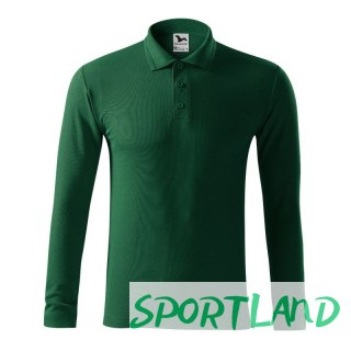 Koszulka polo Malfini Pique Polo LS M MLI-221D3 dark green M